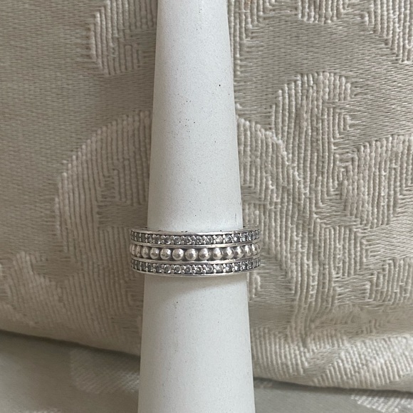 Pandora wide band Pandora Sterling Silver Band - Picture 1 of 7